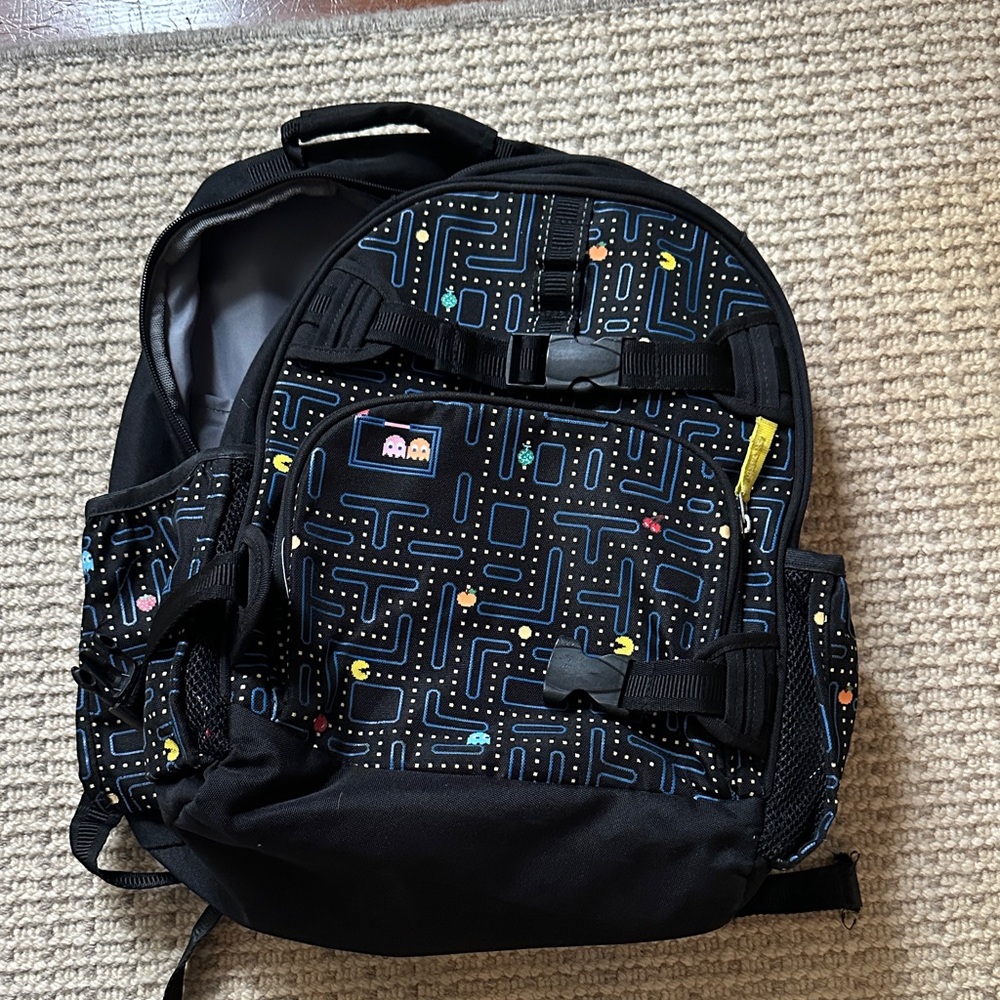 Pottery Barn Kids Black Pac-Man Backpack